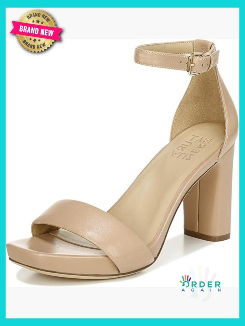 Square Toe Platform Pumps Heeled Sandals Block Heel Adjustable Buckle Comfort